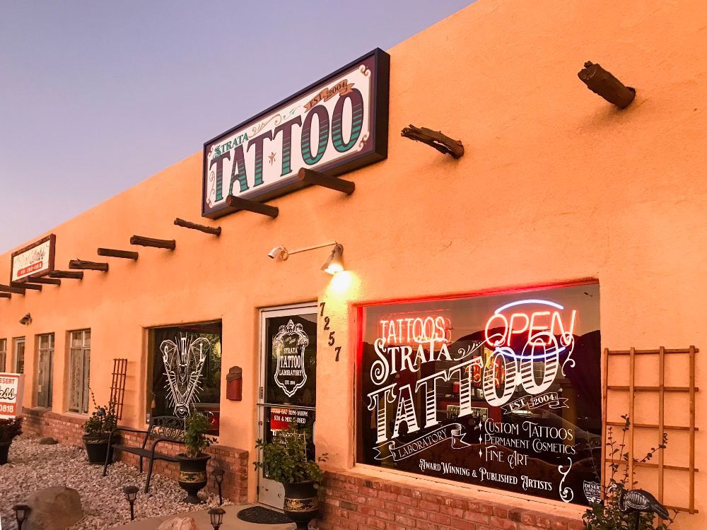Exterior view of Strata Tattoo Lab