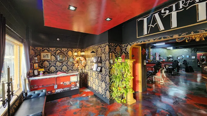 Front gallery and entrance inside Strata Tattoo Lab