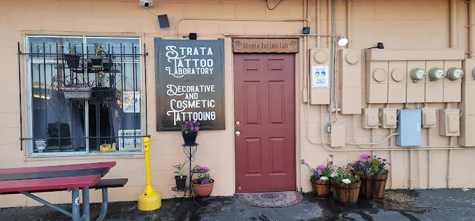 Side entrance to Strata Tattoo Lab